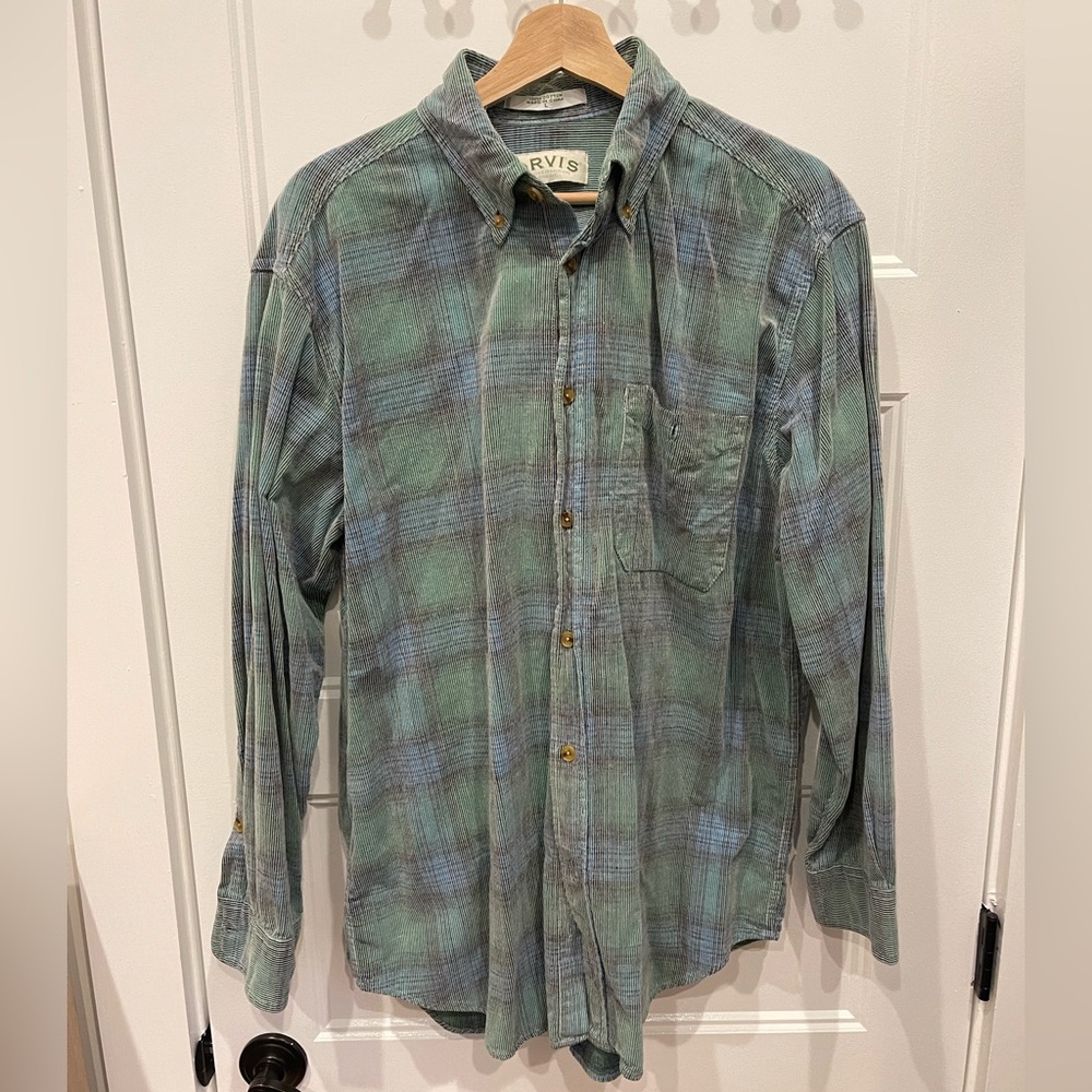 Orvis Vintage Corduroy Flannel Casual Shirt/Overshirt